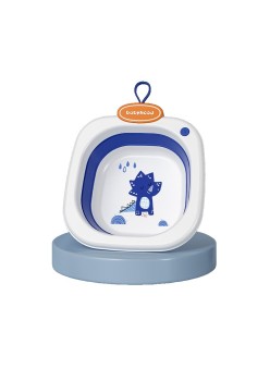 Lavoar Pliabil, Flippy, pentru Copii 1-8 Ani, Model Animat, din PP+TPE, 32x29x10 cm, Albastru