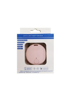 Dispozitiv Bluetooth Impotriva Pierderii, Flippy, Roz, Cutie, Baterie si Manual de Utilizare Incluse