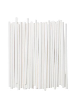Set 100 Paie, Flippy, din Hartie, 20 cm, Model Uni, Alb