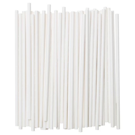 Set 100 Paie, Flippy, din Hartie, 20 cm, Model Uni, Alb