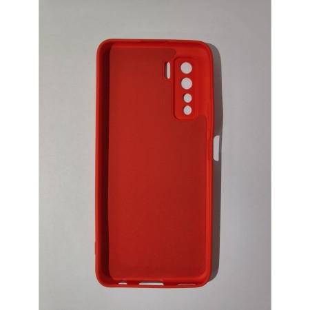 Husa protectie Flippy compatibila cu Huawei P40 Lite 5G Liquid Silicone Case Rosu