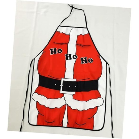 Sort de Bucatarie Model HO HO, Decorativ, Tema Mos Craciun, 50 x 70 cm, Poliester, Rosu