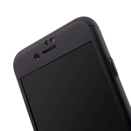 Husa Xiaomi Redmi 8A Full Cover 360 Negru + Folie de protectie