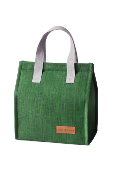 Geanta Termoizolanta Tip Bento Bag Flippy, Camping Cooler, Aluminiu, 22.5x13x25,5 cm, 3.3 L, Verde