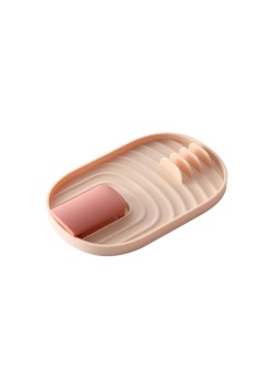 Suport Pliabil, Flippy, pentru Capace, Linguri, Multifunctional, Plasare pe Blatul de Bucatarie, 11.5x18x2.2 cm, Roz