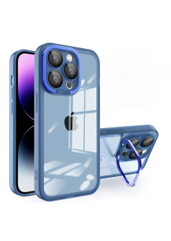 Husa protectie Flippy pentru Samsung A33 5G Electroplated cu  suport pentru camera, 1.5 mm grosime, protectie camera, Albastru