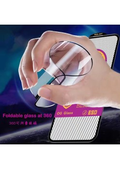 Folie Sticla Securizata, Flippy, compatibila cu Apple iPhone 15 Pro, Sticla ESD, Super HD Glass, Anti-static, Margini Negre, 360 OG, Transparent