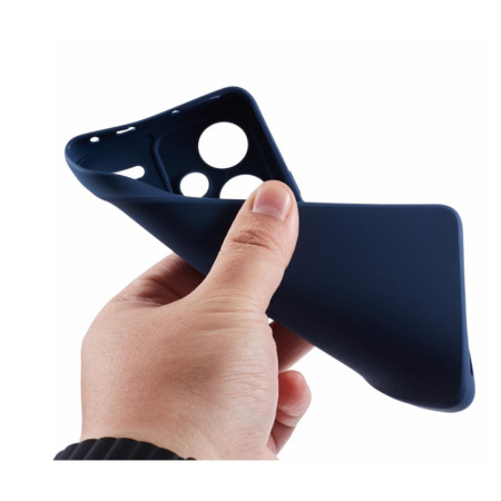 Husa de Protectie, Flippy, pentru Xiaomi Redmi Note 13 Pro Plus 5G, Liquid Silicone, cu Microfibra pe Interior, Protectie Antisoc, Compatibil Incarcare Wireless, Albastru