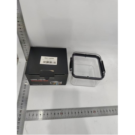 Container Borcan pentru Cereale, Flippy, din Plastic, 10.2 x 6.6 cm, 460 ml, Transparent