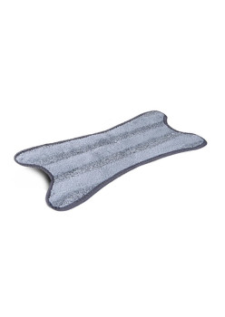 Rezerva Mop Plat, Flippy, din Fibre Superfine, Lavabila, 15 x 38 cm, Argintiu