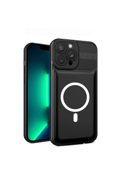 Husa Urban Armor pentru Samsung Galaxy A24 4G, Flippy, Suport Auto Magnetic, Protectie Antisoc, Negru
