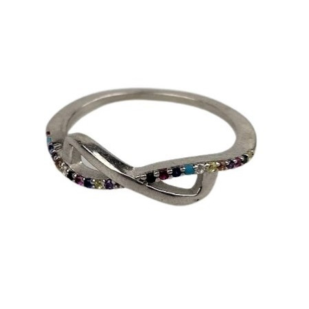 Inel Argint 925, Infinit Mare cu Zirconiu Colorat M 51