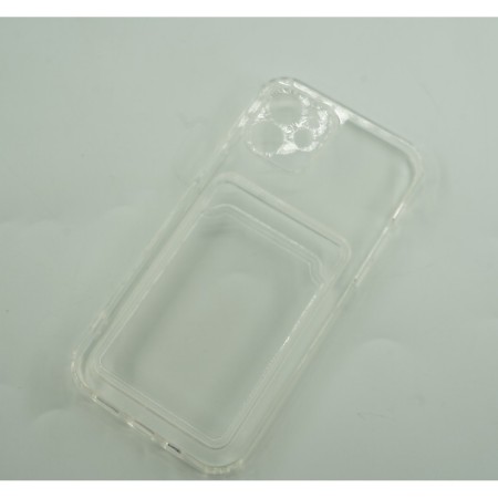 Husa protectie Flippy cu suport card compatibila cu Samsung Galaxy A11 Transparent