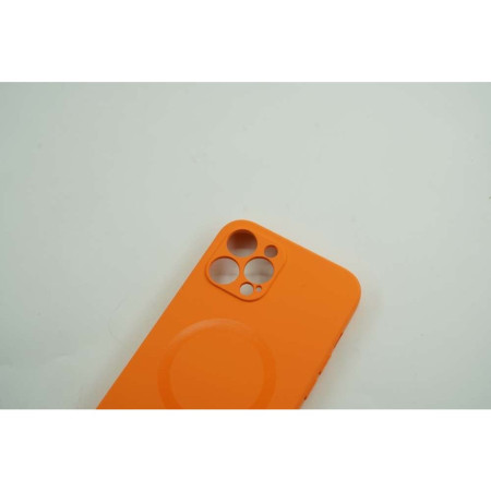 Husa protectie Flippy compatibila cu Apple iPhone 12 Mini Mag Safe Silicone Portocaliu