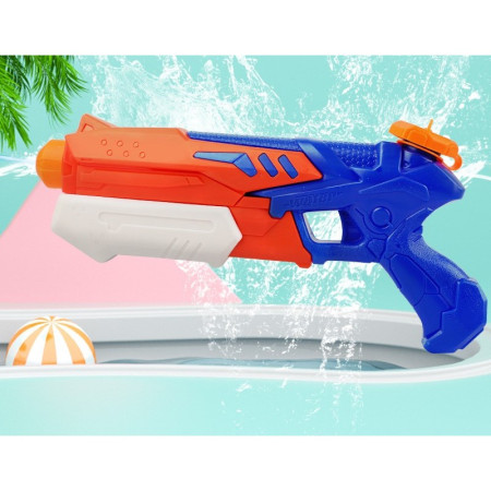 Pistol cu Apa pentru Copii, Rezervor, Pentru Piscina/Plaja, Flippy, 6ani+,  Bleumarin/Rosu, 300ML