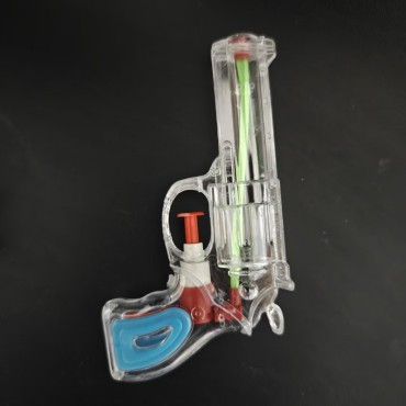 Pistol cu Apa pentru Copii, Flippy, Transparent-Albastru