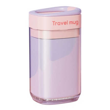 Cana de Depozitare pentru Calatorie, Flippy, Portabila pentru Accesorii Cosmetice, Cutie de Depozitare pentru Periute, 13 x 6.8 x 6 cm, Roz Mov