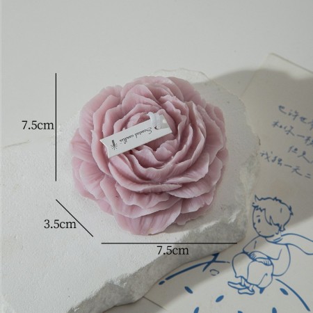 Lumanare Parfumata, Flippy, Model Trandafir, Ardere 10h, 70 g, 7.5 x 3.5 cm, Parfum de Lavanda, Lila