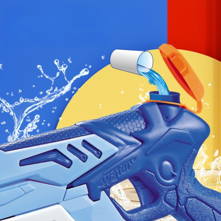 Pistol cu Apa Copii/Adulti, 3ani+, 300ml, Lungime 31.5 cm, Jucarie Distractiva, Albastru/Alb