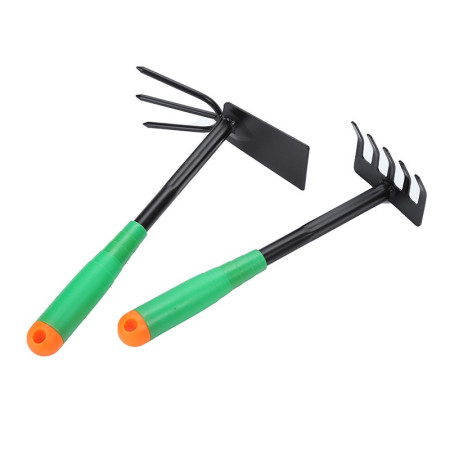 Unelte Grădinărit, Set 4 pentru Plantare și Îngrijire Plante, PVC + Carton, Verde, 31.5x8.5 cm