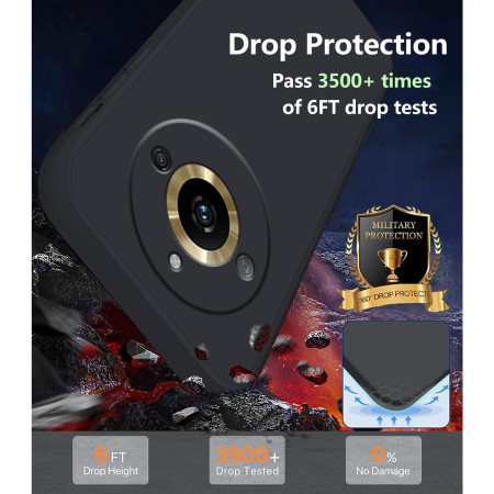 Husa de Protectie, Flippy, pentru Realme 11 Pro Plus, Liquid Silicone, cu Microfibra pe Interior, Protectie Antisoc, Compatibil Incarcare Wireless, Negru