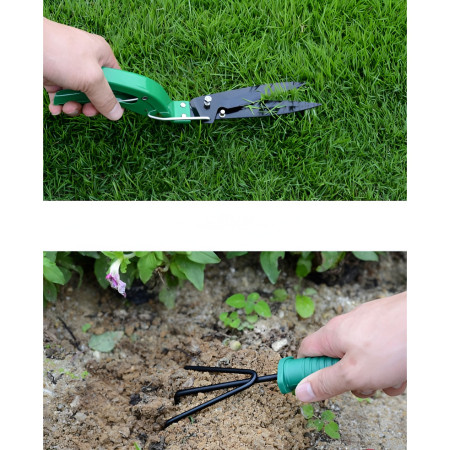 Set 12 Unelte de Grădină cu Cutie, pentru Plantare și Îngrijire Plante, PVC & Carton, 37x28 cm, Verde – Complet pentru Grădinari