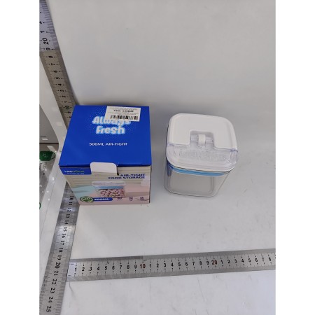 Cutie de Depozitare Alimente, Flippy, 0.5L,  cu capac, 10x10x10.5 cm, 250g, Transparenta