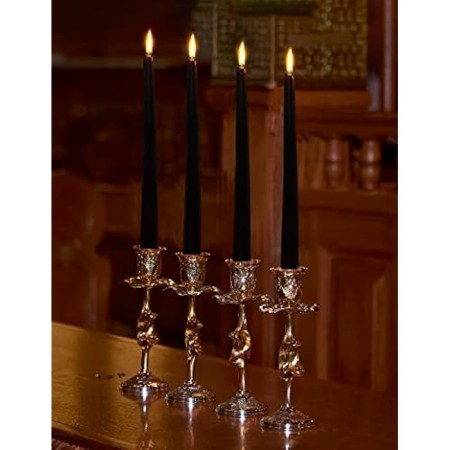 Lumanare Decorativa, Flippy, pentru Masa, 25 cm, din Parafina, fara Fum, Ardere 7.5h, Negru