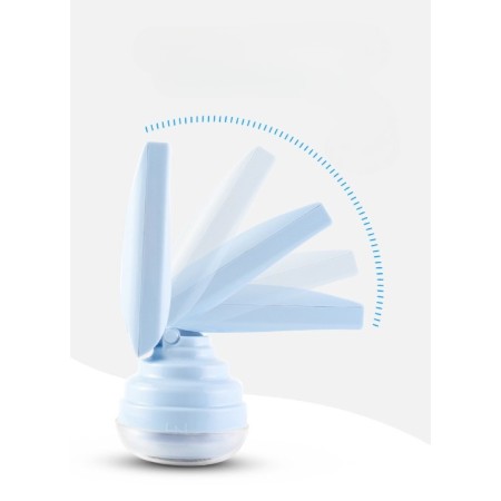 Aparat Pentru Curatat Scame, Par Si Praf, Flippy, Trimmer pentru Diferite Tipuri De Material, Cu Lame Din Otel Inoxidabil, Maner Flexibil, Incarcare Prin USB, 13x8 cm, Albastru
