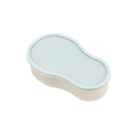 Recipient de Depozitare Avocado 5in1, Flippy, Etans, pentru Frigider, din Plastic, Dispozitiv de Taiat, Curatat, Feliat, 14x4x7 cm, Verde