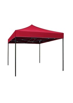 Cort pliabil pentru Evenimente, cadru metalic pentru curte si gradina, 2x2 m, Rosu, Flippy