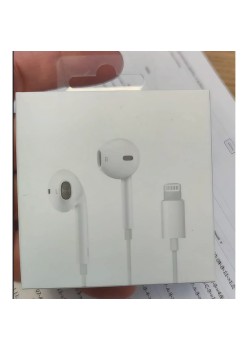 Casti Audio cu Microfon si cu Port Flippy Compatibile iPhone, Alb