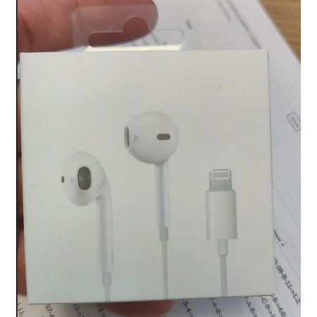 Casti Audio cu Microfon si cu Port Flippy Compatibile iPhone, Alb