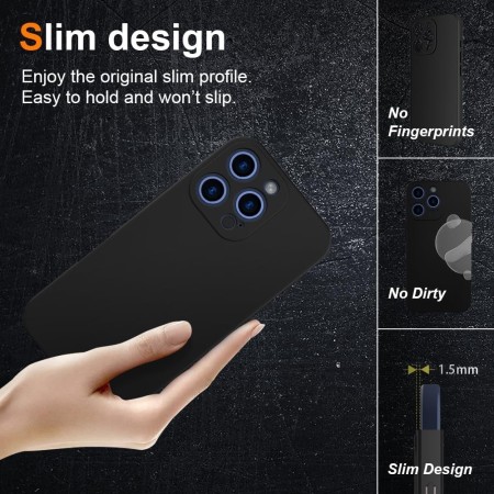 Husa de Protectie Matte TPU, Flippy, pentru Honor 90 Lite, Protectie Camera, Antisoc, Antizgariere, Antialunecare, Acoperire Completa, Negru