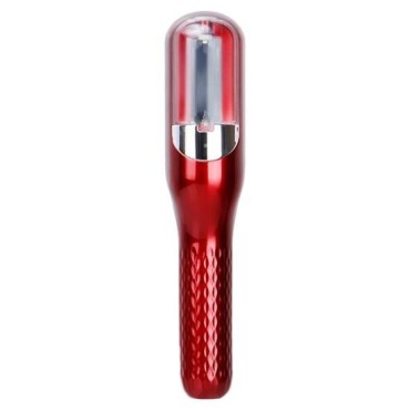 Aparat de Reparare a Varfurilor Despicate, Flippy, Netezirea Firului de Par, din ABS+PC, cu Ioni Negativi, Baterie 500 mAh, 24.8 x 5.3 x 5 cm, Rosu