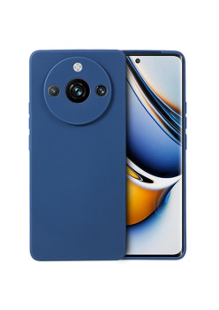 Husa de Protectie, Flippy, pentru Realme 11 Pro Plus, Liquid Silicone, cu Microfibra pe Interior, Protectie Antisoc, Compatibil Incarcare Wireless, Albastru