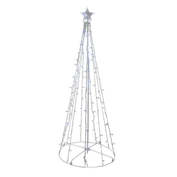 Pom luminos decorativ, Flippy, 480 Led, lumina alba+flash alb, 1.8 M