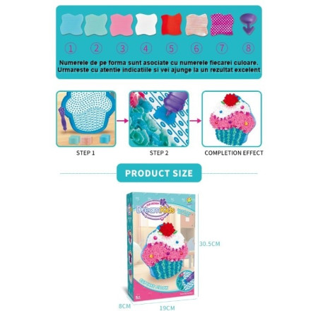Set de Creație Pernă pentru Copii, Dream Kids, Model Brioșă – Distracție și Creativitate