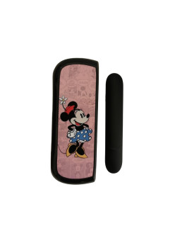 Set Husa Si Capac Plastic Flippy, pentru IQOS Iluma, de Protectie, Capac Magnetic, Anti Soc si Zgarieturi, 20 gr, 12 x 4 x 2.5 cm, Model Minnie Mouse, Roz