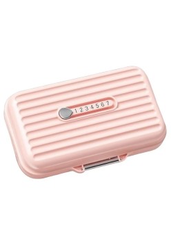 Cutie Medicamente, Flippy, Roz, 7 Compartimente, Portabila si Compacta, 11x7.2x3.5 cm, Ideala pentru Uzul Cotidian