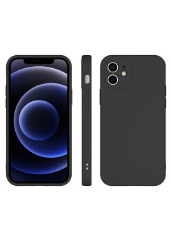 Husa pentru Samsung Galaxy S22, Flippy, Liquid Silicone, cu Microfibra pe interior, Protectie Antisoc, Negru