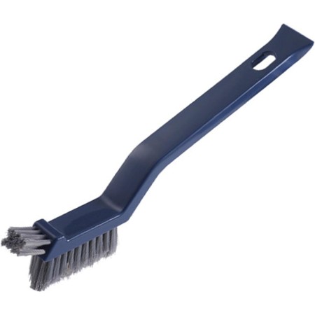 Perie 3in1 de Curatat Podele si Rosturi, Flippy, Lungime Maner 28 cm, Peri din PP, Otel si Plastic, Cleste pentru Scame si Par Inclus, Albastru