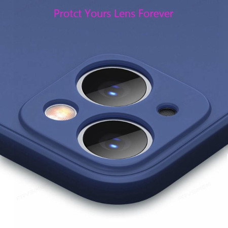Husa de Protectie, Flippy, pentru Honor 70, Liquid Silicone, cu Microfibra pe Interior, Protectie Antisoc, Compatibil Incarcare Wireless, Albastru