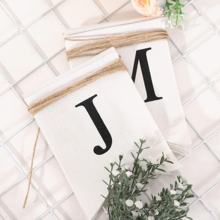 Banner Decorativ, Flippy, Model Just Married, Tematica Nunta, Alb-Negru
