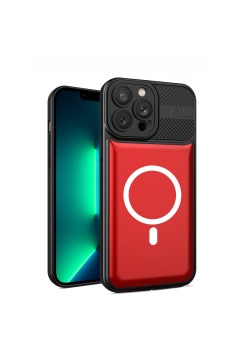 Husa pentru Apple iPhone 11 MagSafe, Urban Armor, Flippy, Rosu, suport magnetic