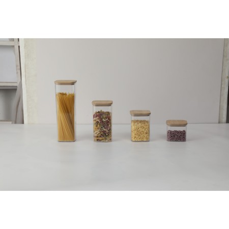 Container Borcan pentru Alimente, Flippy, din Plastic, 10 x 10 x 30 cm, 1.9l, Transparent