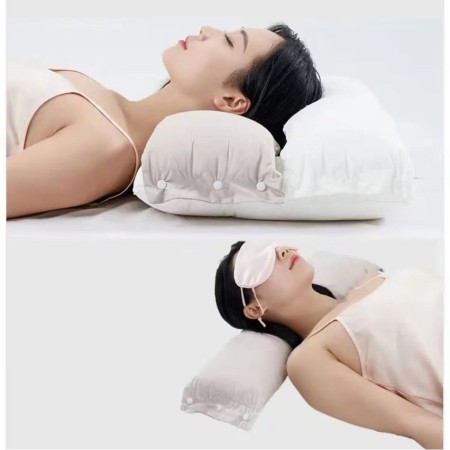 Perna Ortopedica 3 in 1, Flippy, Strat Dublu, Protectie Cervicala, pentru Adulti, 45 x 70 cm, Alb