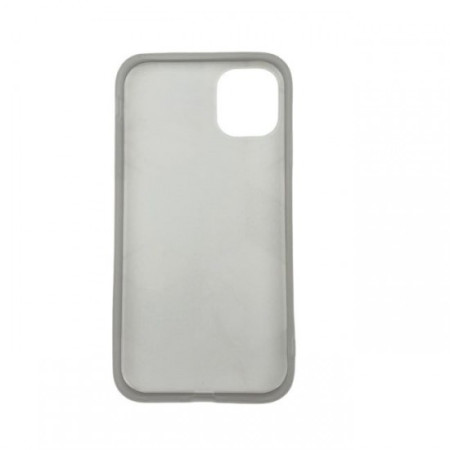 Husa protectie Flippy compatibila cu Apple iPhone 12 Soft IMD TPU Marble Geometric Verde