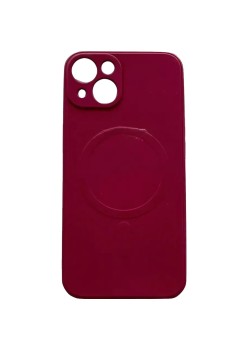 Husa protectie Flippy compatibila cu iPhone 13 Pro (6.1), Liquid MagSafe, ring-shaped, magnetica, Visiniu