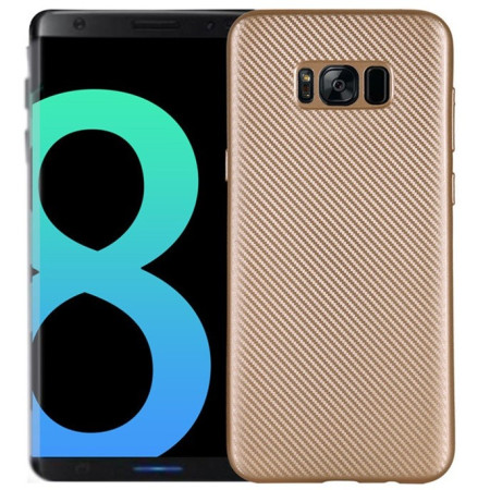 Husa Samsung Galaxy S8 Plus i-Zore Carbon Fiber Auriu